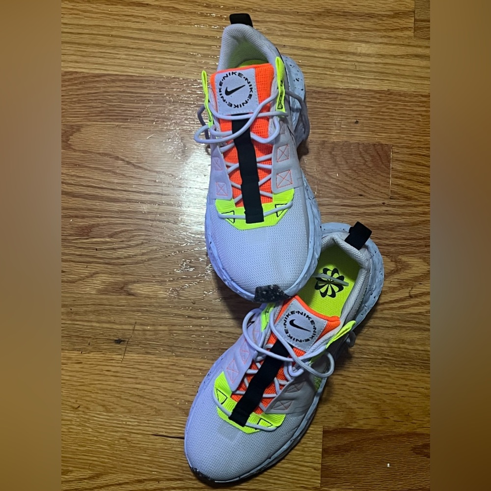 Women's Nike Crater Impact Football Grey/Volt (CW2386 002) - size 8